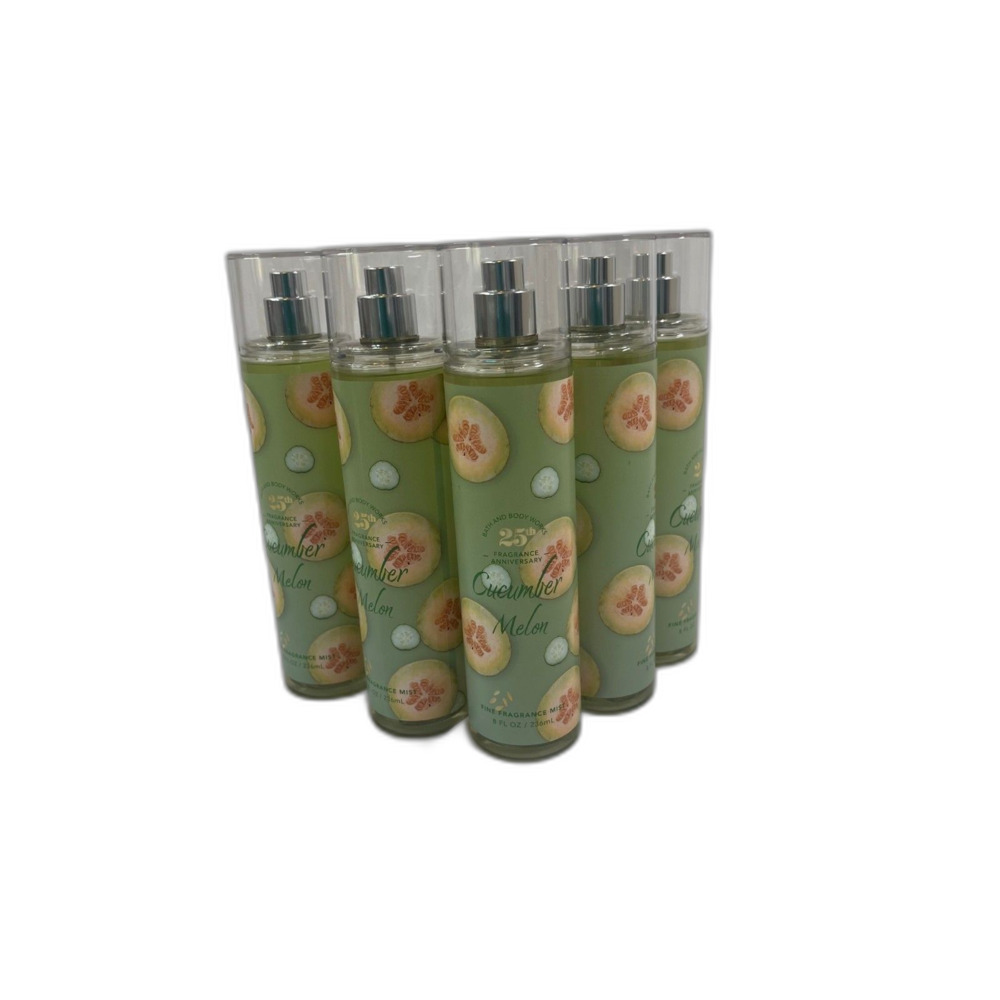 Bath and Body Works Cucumber Melon Fine Fragrance Mists Pack Of 2 8 oz. Bottles